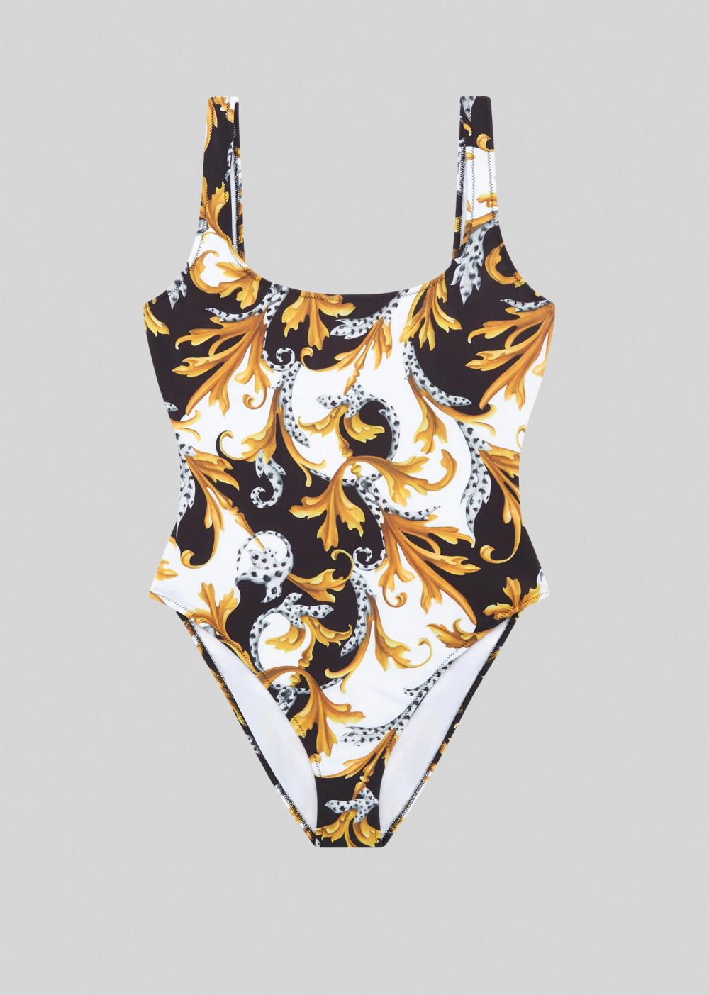 One-piece swimsuit Versace en coloris Noir 3 % de réduction Femme Vêtements Articles de plage et maillots de bain Monokinis et maillots de bain une pièce 